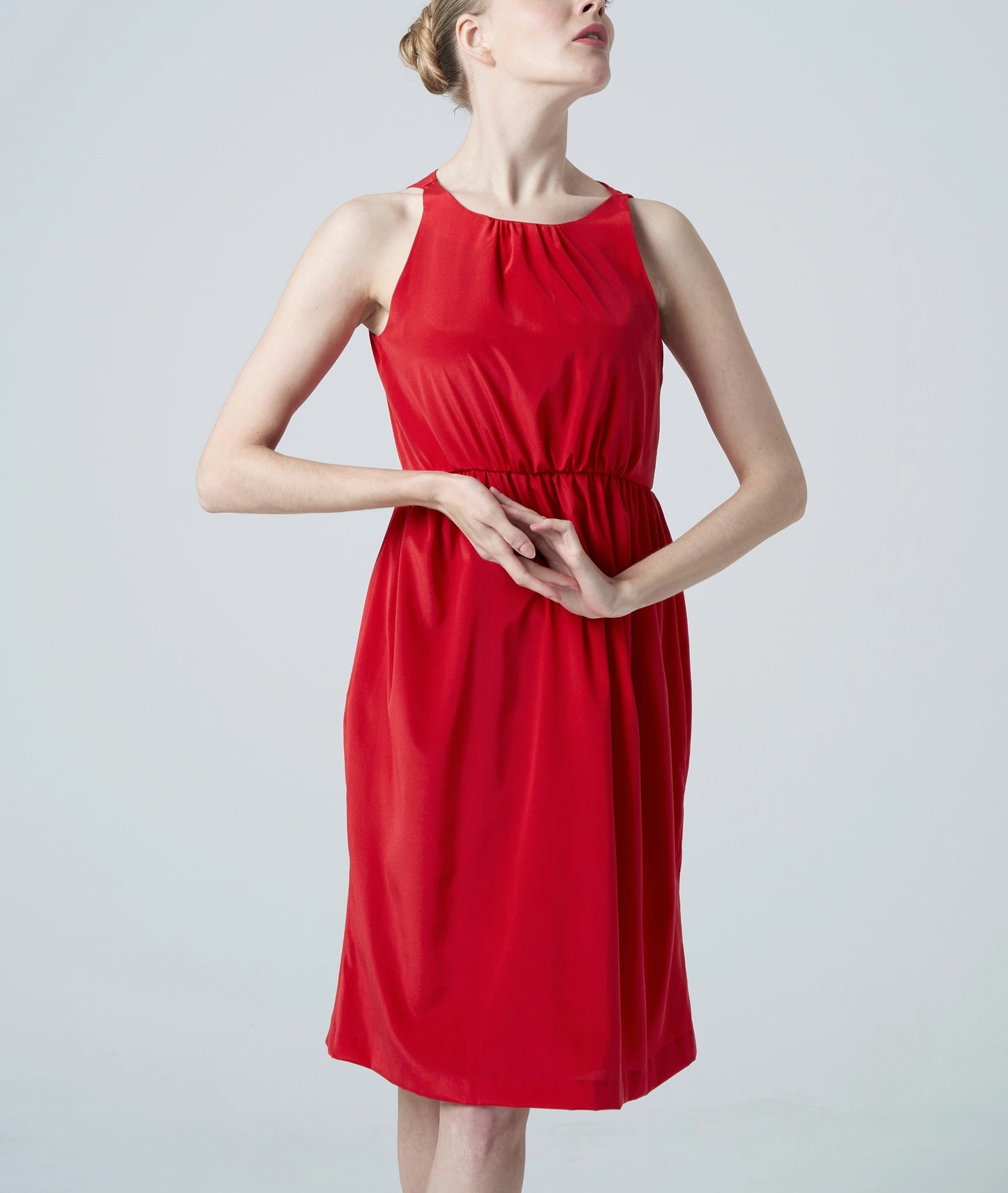silk crepe de chine dancer dress