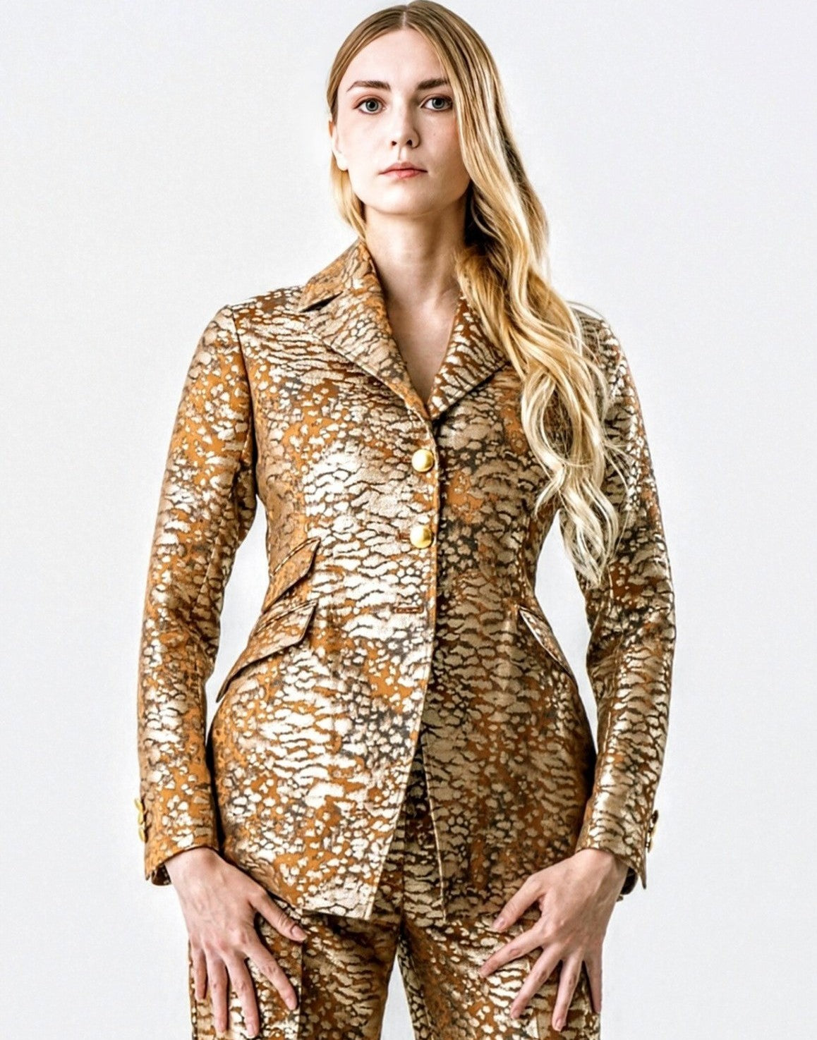 Tiger Eyes Jacquard Jacket