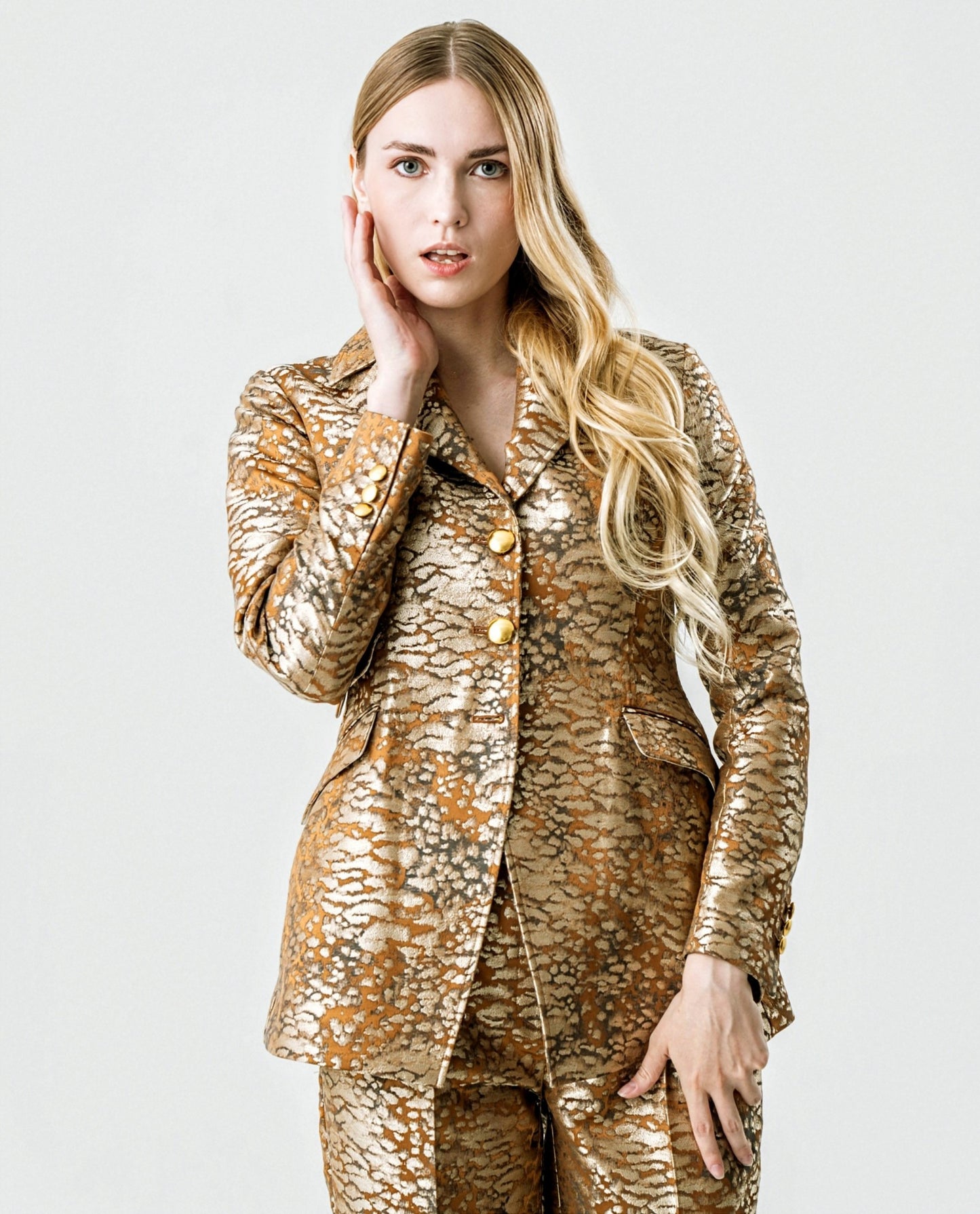 Tiger Eyes Jacquard Jacket